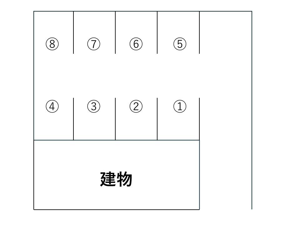 下宗岡2丁目駐車場の駐車配置図