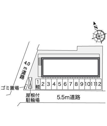 メゾン ラフォーレ(35593)の駐車配置図