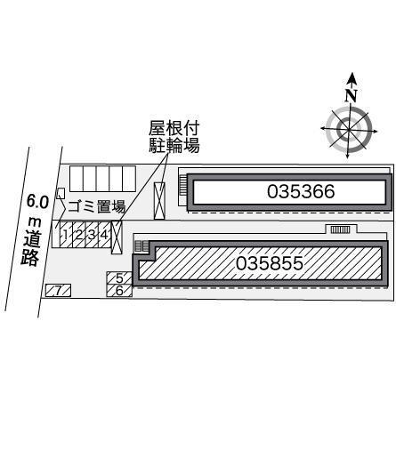 千成Ⅱ(35855)の駐車配置図