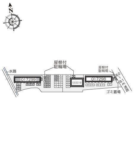 矢作2(17299)の駐車配置図