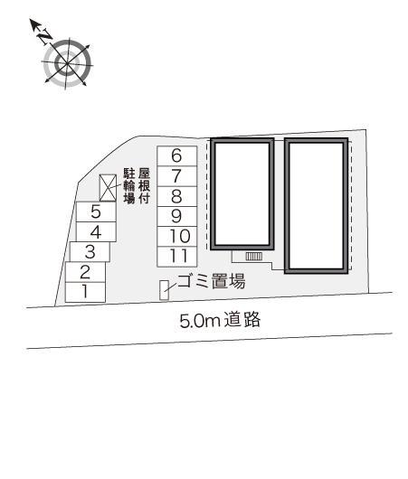 コンフォート(28068)の駐車配置図