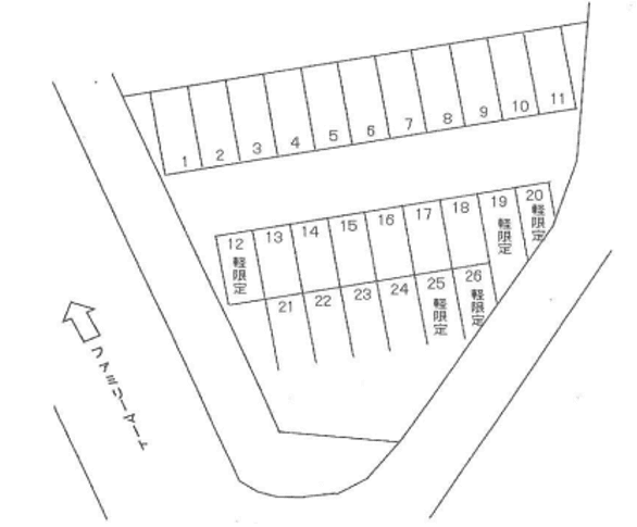 我那覇第二パーキングの駐車配置図