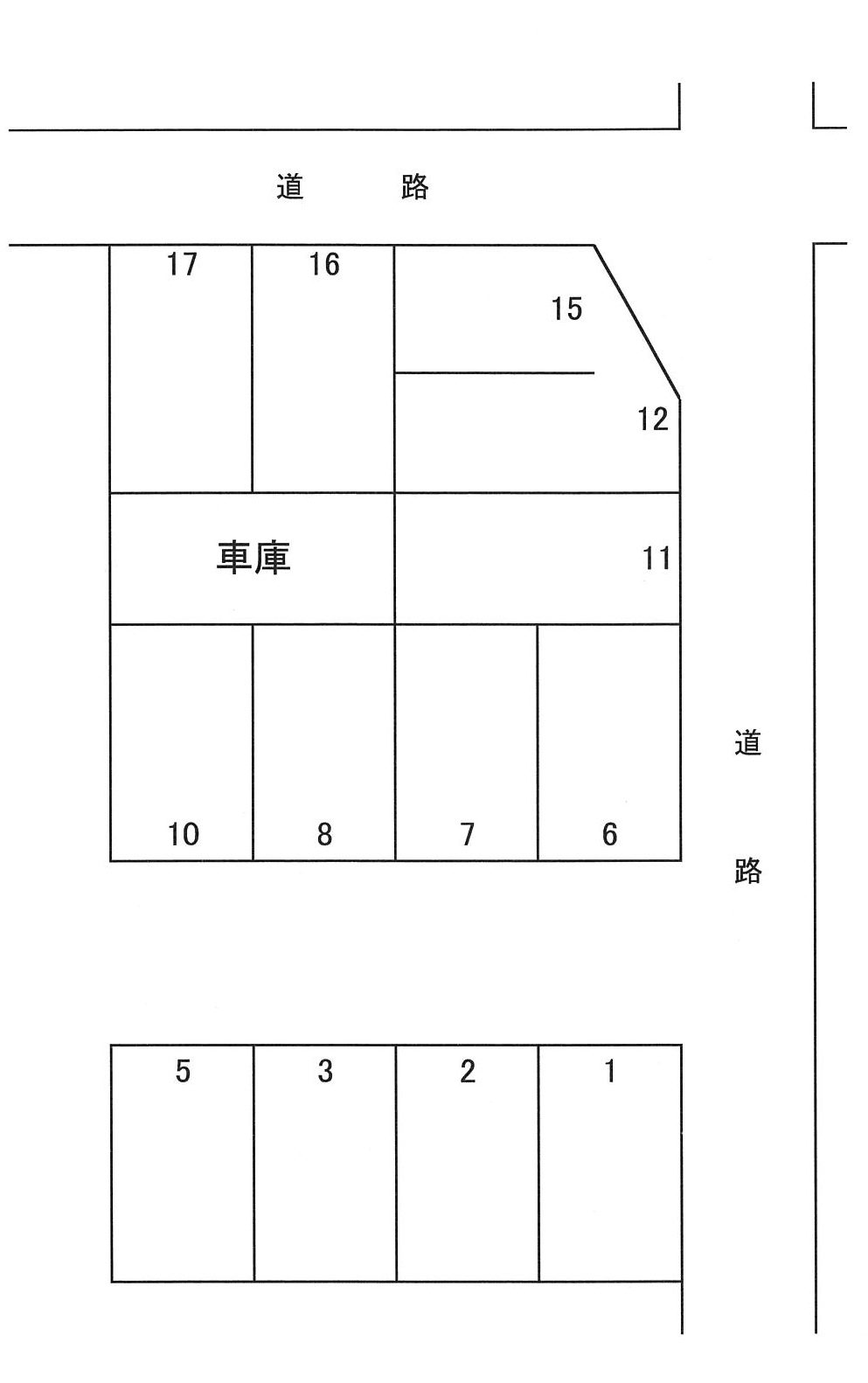 タウンパーキングの駐車配置図