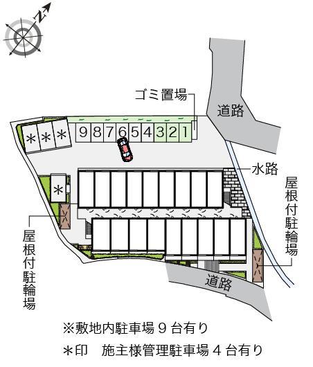 星田Ⅱ(43246)の駐車配置図