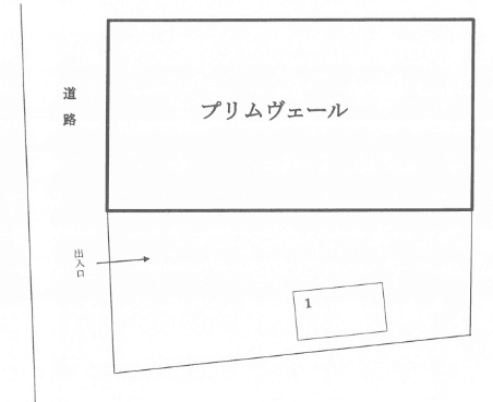 プリムヴェール駐車場の駐車配置図