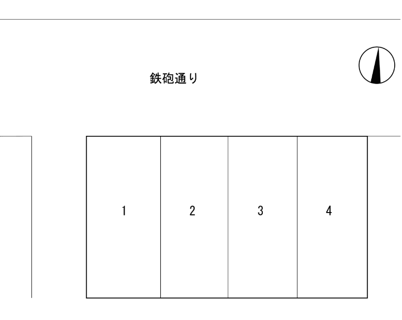 南湖4丁目駐車場の駐車配置図
