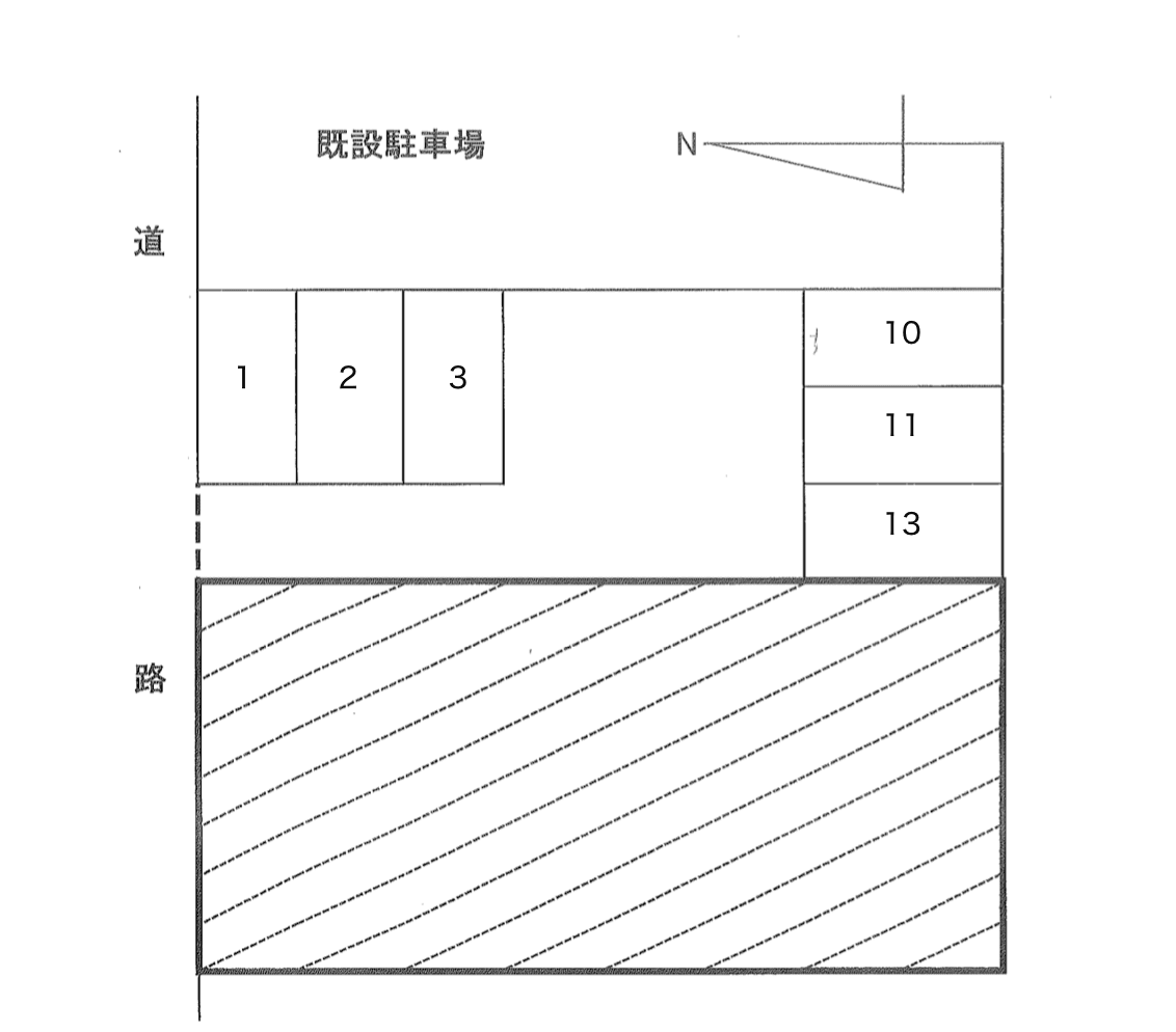 天満NOパーキング(西)の駐車配置図