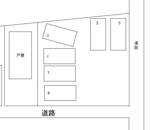 ウィスマブンガ駐車場の駐車配置図