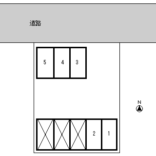 南四番町枝松パーキングの駐車配置図