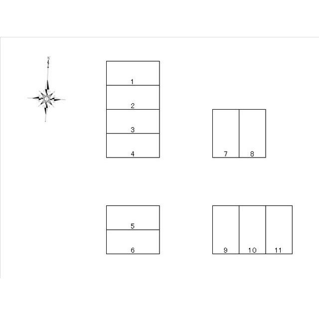 永国・笠松第2駐車場の駐車配置図