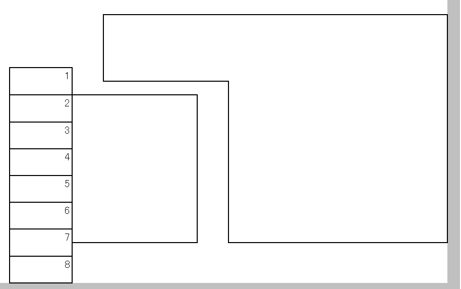 沼パーキングの駐車配置図