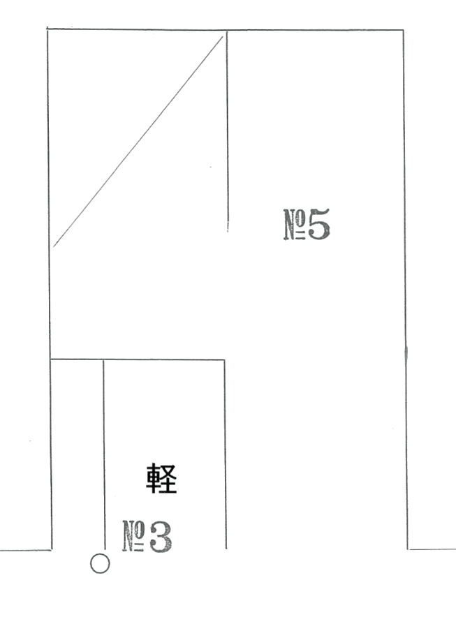 福山駐車場の駐車配置図