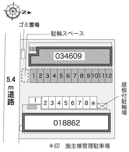 グレイス(34609)の駐車配置図