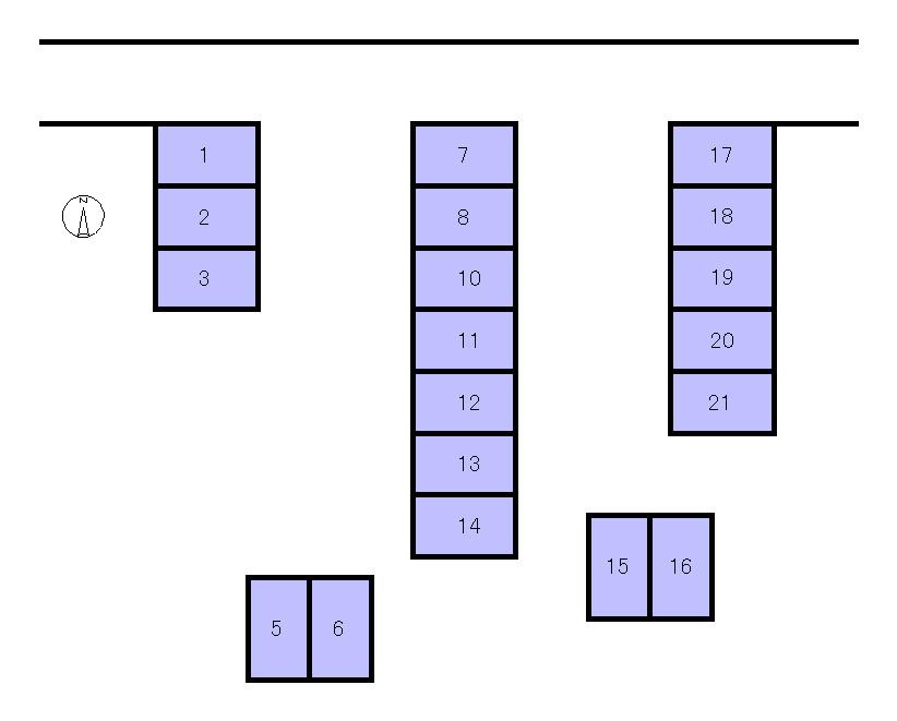 トヨノモータープール栄根第一の駐車配置図