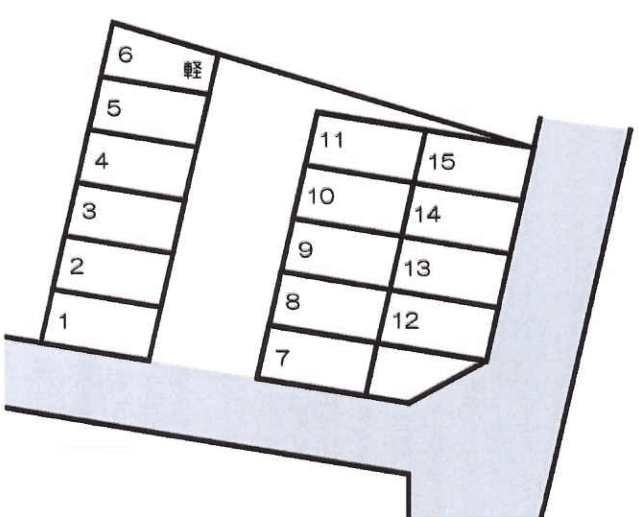 東海パーク京町一区ルート24の駐車配置図