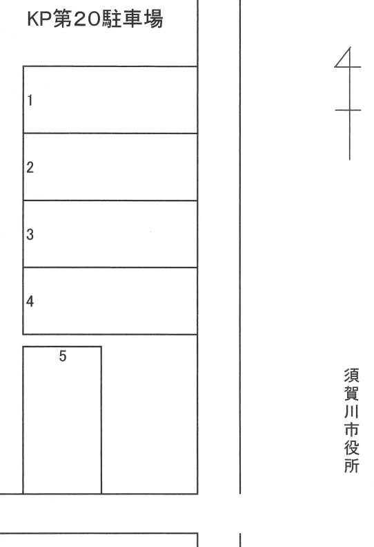 KP第20駐車場の駐車配置図