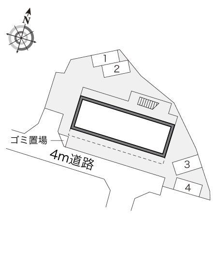 グリーンヒルズ(16090)の駐車配置図