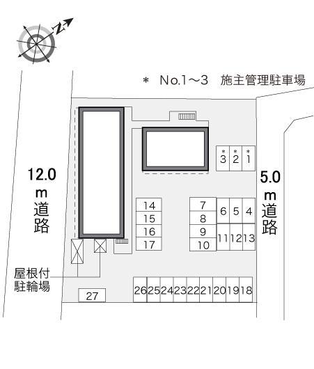 コスモスNO7(32598)の駐車配置図