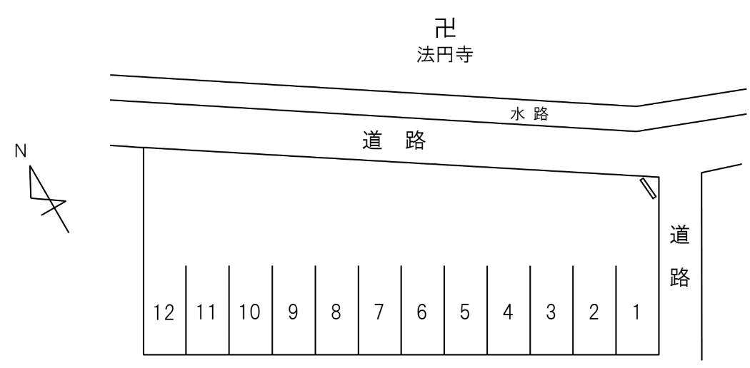 TP004 下池田Y - Touchiの駐車配置図