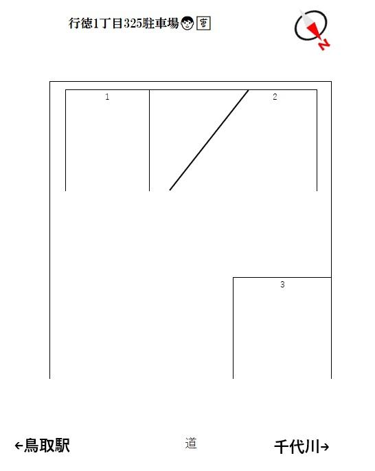 行徳1丁目325駐車場の駐車配置図