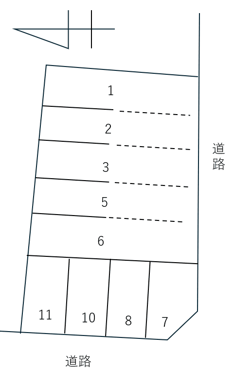 048八家町3丁目の駐車配置図
