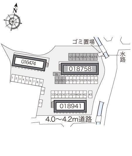 恵比須Ⅱ(18758)の駐車配置図