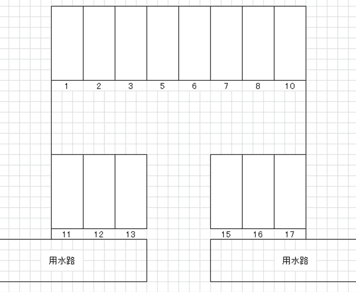 P-131駐車場(田中)の駐車配置図