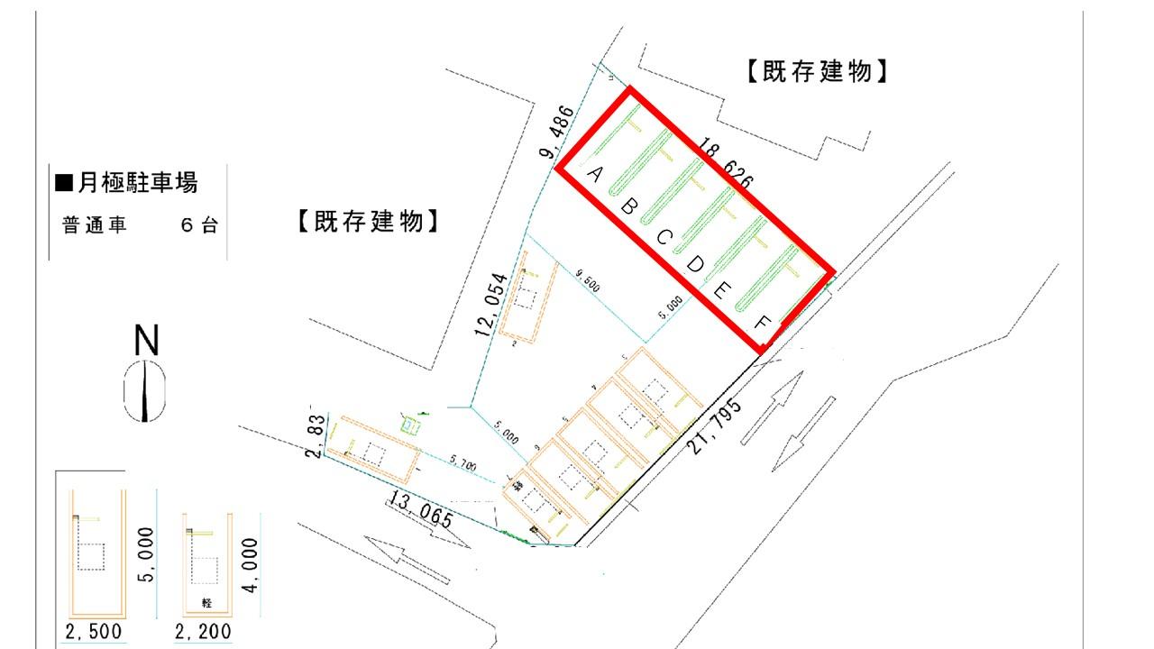 三田市南が丘2丁目第2の駐車配置図
