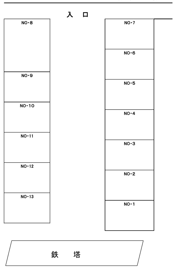 30.咲が丘駐車場の駐車配置図