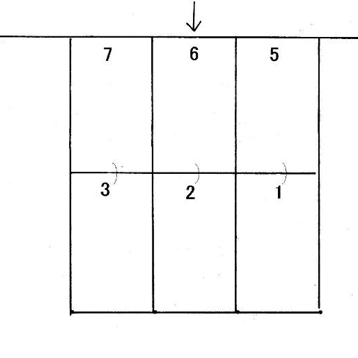 ユーユーガレージNO,10の駐車配置図