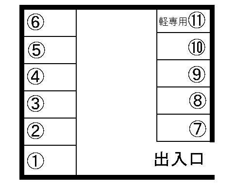 紫原1丁目駐車場の駐車配置図