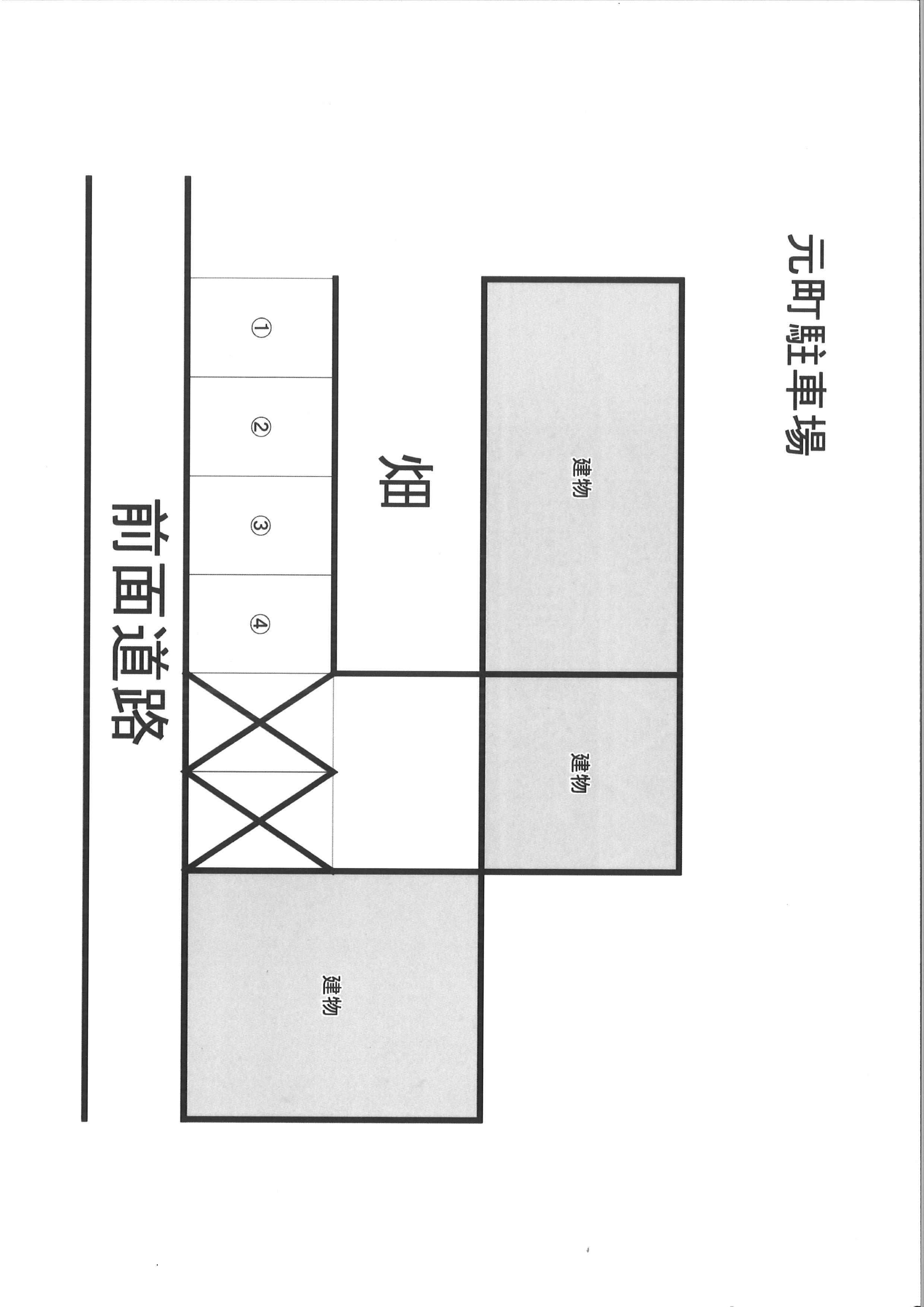 元町駐車場の駐車配置図