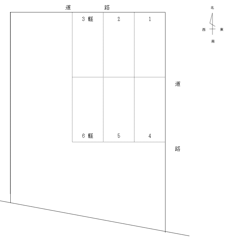 奥田本町パーキング
の駐車配置図