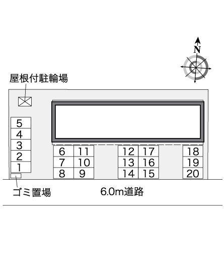 清流Ⅱ(37116)の駐車配置図
