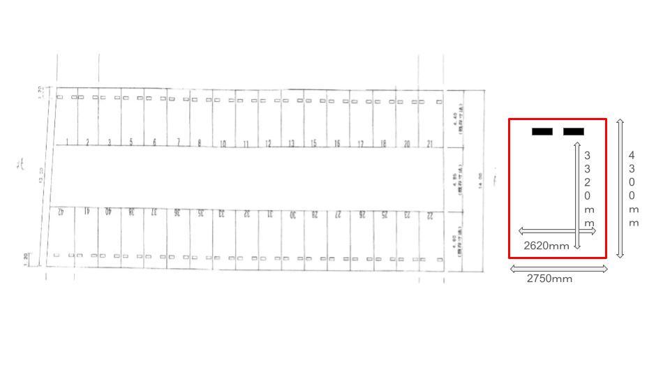 TMパーキングの駐車配置図