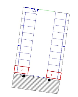龍ケ崎市駅前第2の駐車配置図