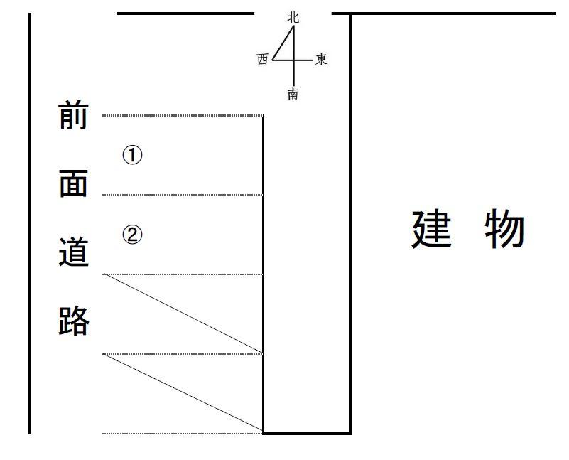 Estacion Verdeガレージの駐車配置図