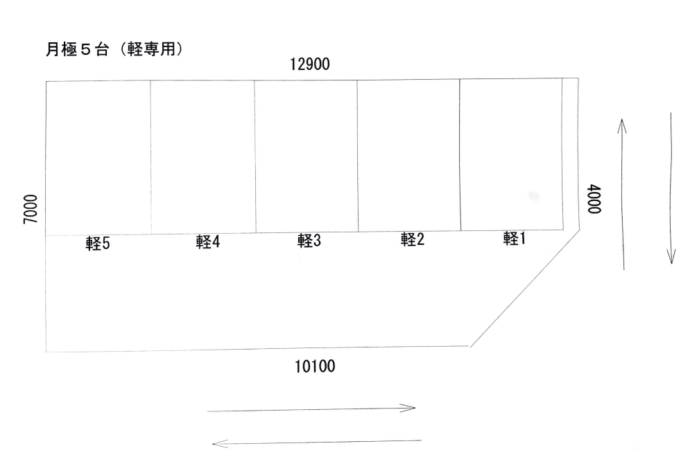 ザ・パーク中ノ橋通2丁目2の駐車配置図