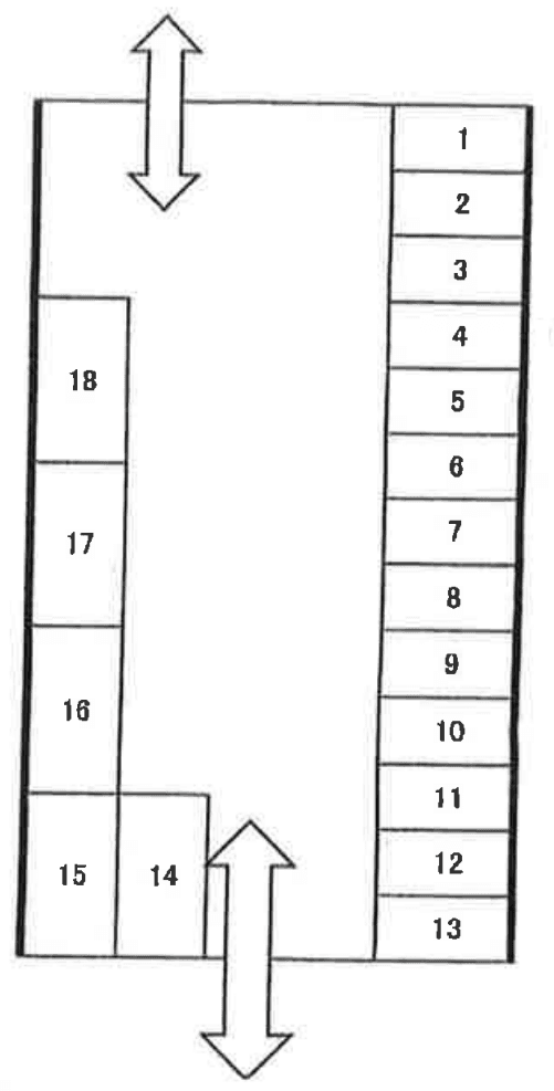 グリーンスペースパーキングの駐車配置図