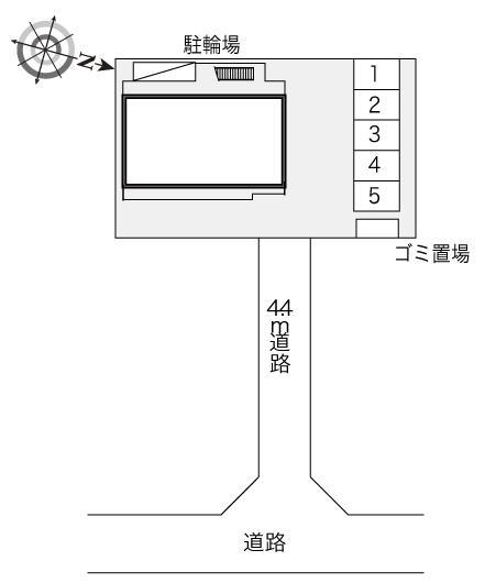 リバーサイドウエスト(23126)の駐車配置図