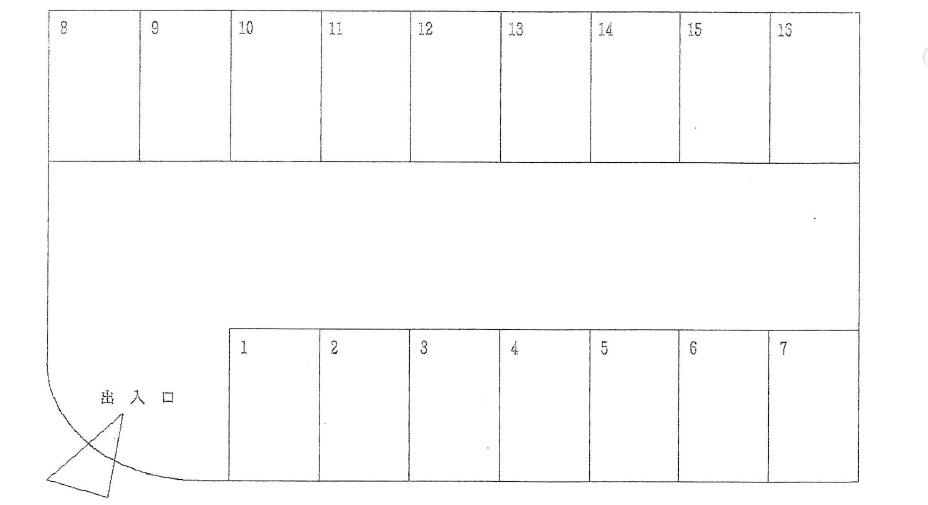 林新松戸南3丁目駐車場の駐車配置図