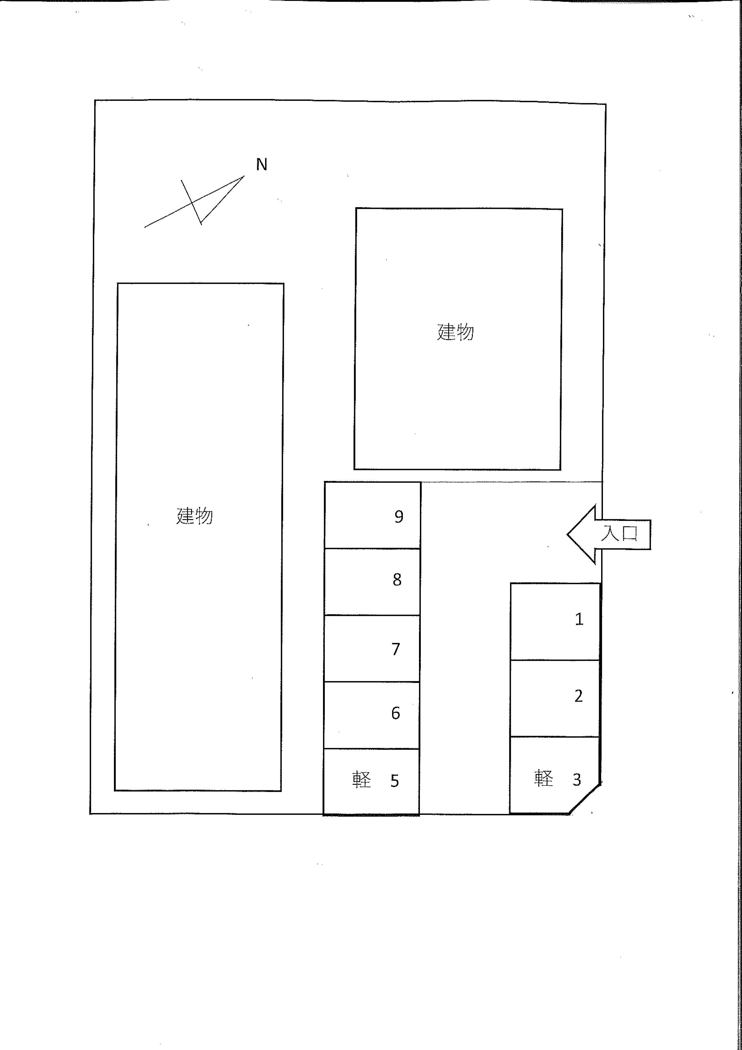 小川118駐車場の駐車配置図