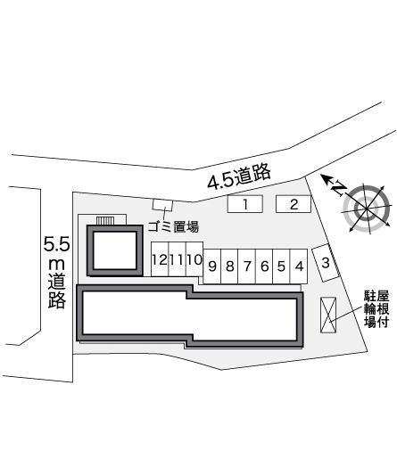 ゴールドⅡ(27486)の駐車配置図