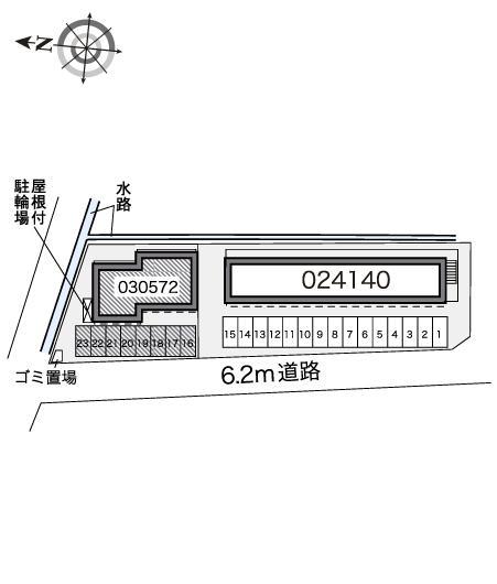 TERADA183(30572)の駐車配置図