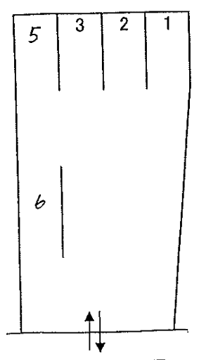 市川パーキングの駐車配置図