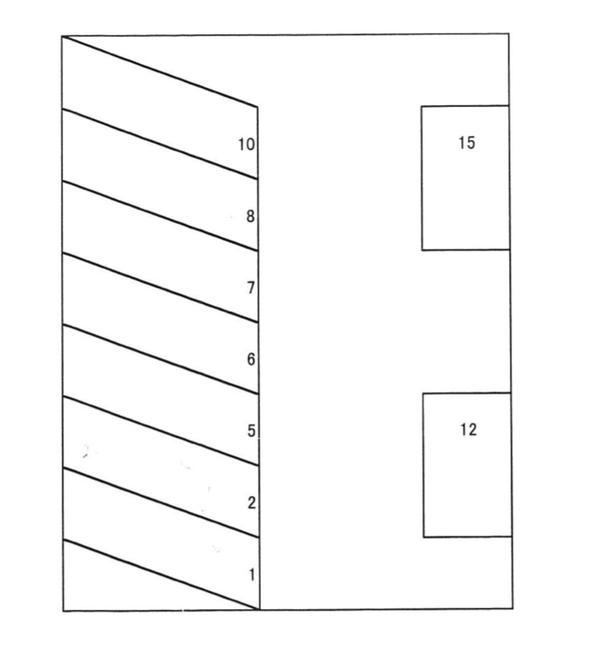 さつき町パーキングの駐車配置図
