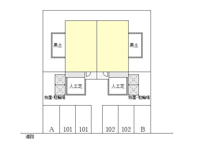 ロゼッタ月極駐車場の駐車配置図