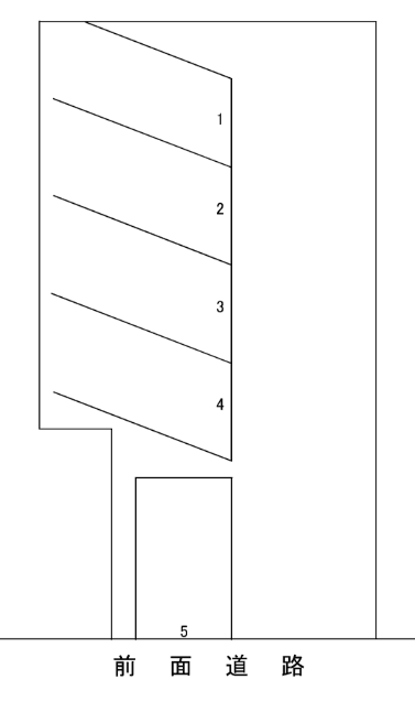 学研北5丁目パーキングの駐車配置図