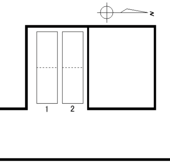 三輪7丁目月極駐車場の駐車配置図
