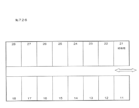 726の駐車配置図
